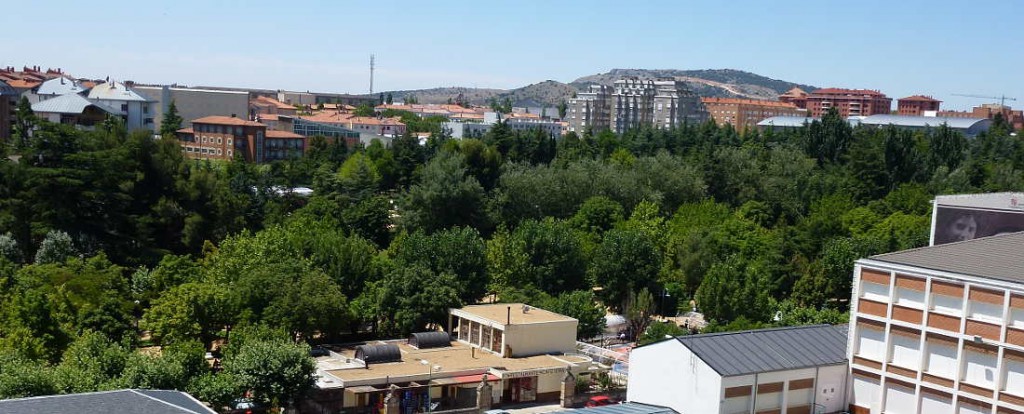 Vista del parque de la Dehesa de Soria